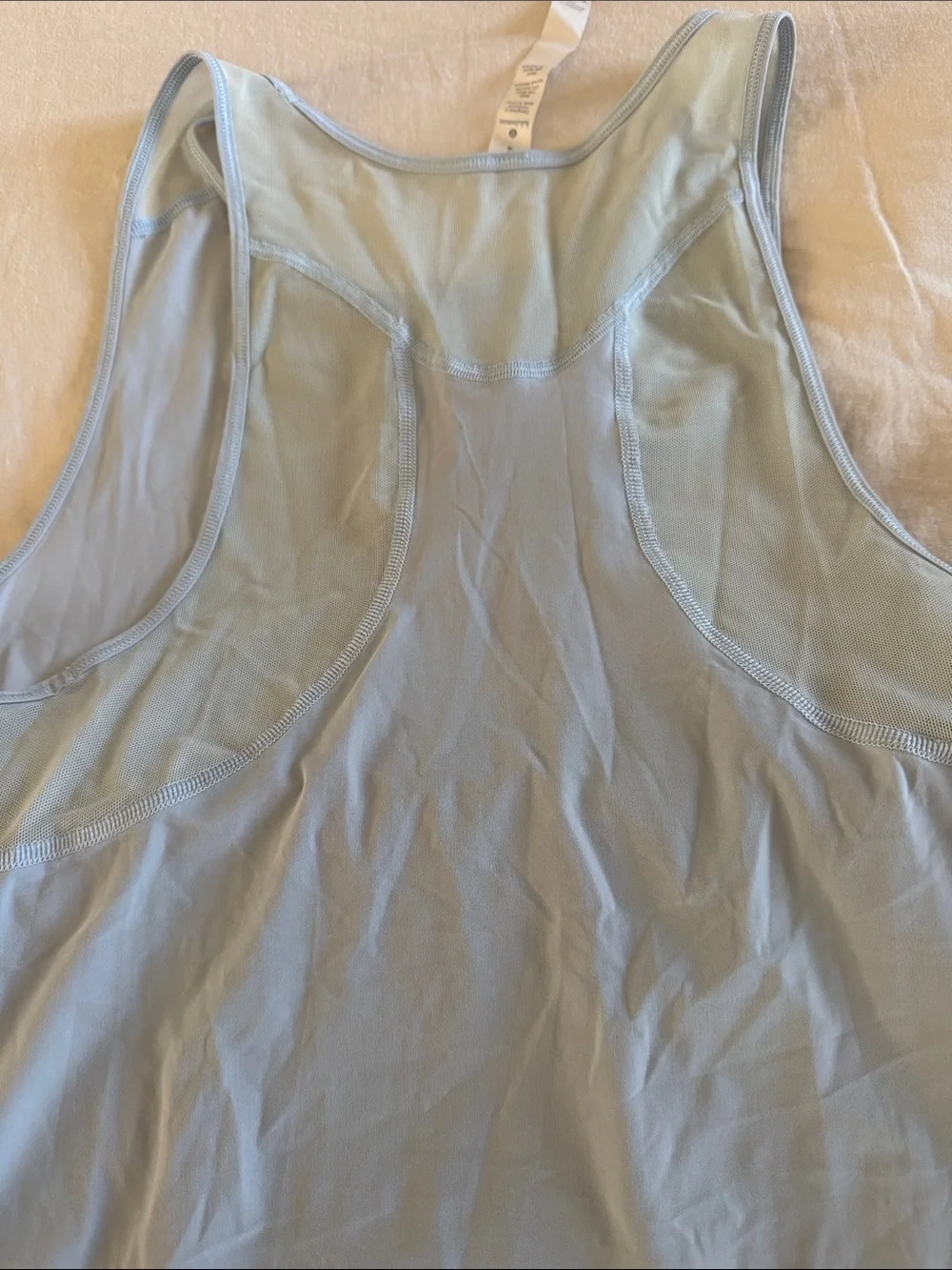 lululemon athletica Light Blue Performance Racerback Tank